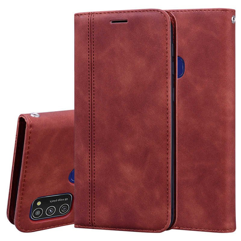 M21 Case Voor Samsung Galaxy M21 Luxe Lederen Portemonnee Flip Kaarthouder Telefoon Case Voor Samsung M21 SM-M215FZGUSER M215 Cover