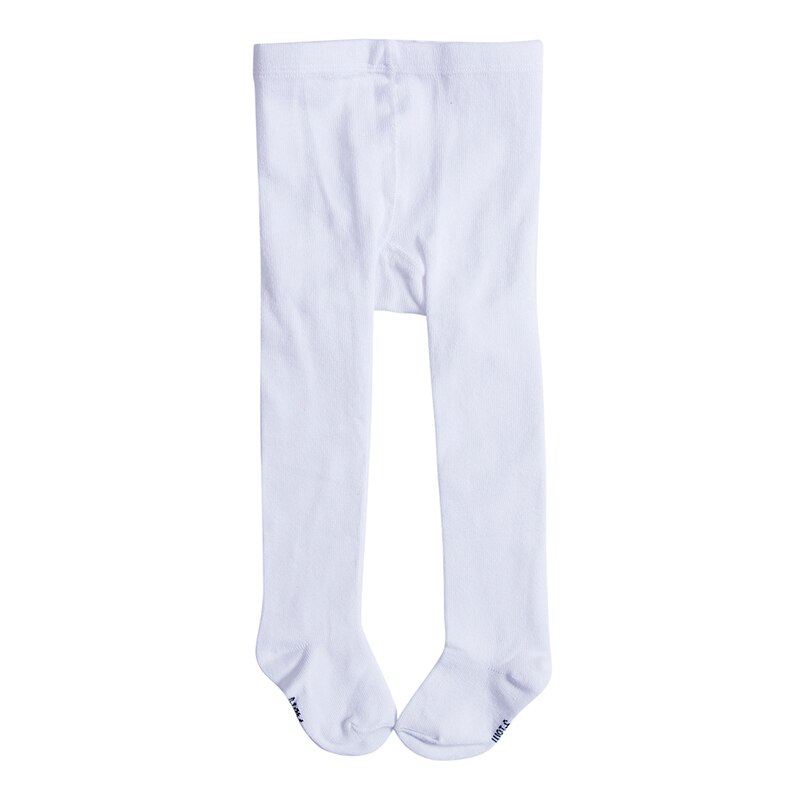 Collants en coton pour bébés filles, mignons, chauds et doux, couleur bonbon unie, de noël pour enfants de 1 à 3 ans: WHITE / 0 to 9 months