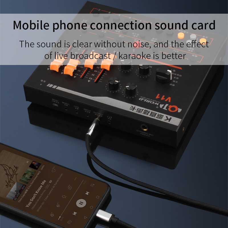 Usb-c  to 3.5mm aux-jack-adapter høyttaler hodetelefon 3.5 mm aux-lydkabel splitter jack-kabel tilbehør til huawei xiaomi