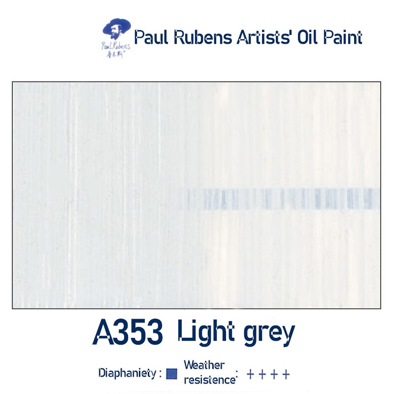 Paul Rubens 40Ml Professionele Olie Verf Buizen Art Leverancier Een Serie Canvas Pigment Voor Artist En Schilder: Light grey
