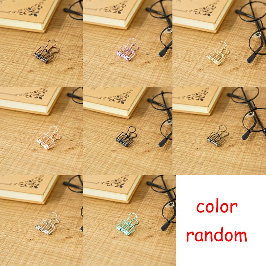 3 Types Paper Clips Hollow Binder Clips Stainless Steel Document Files Holder Notes Letter Notebook Clips DIY Bookmarks Supplies