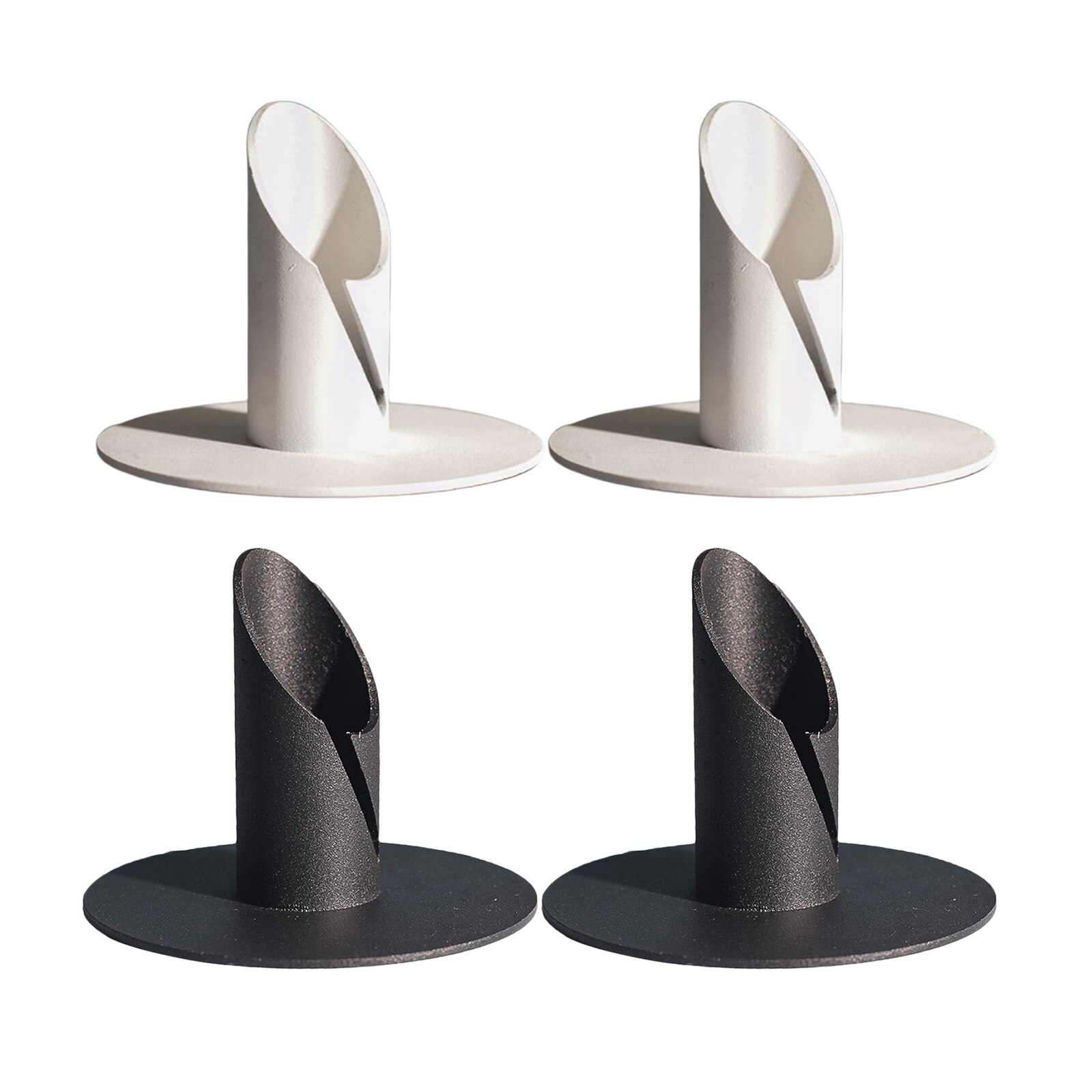 2pcs Iron Candle Holders, Decorative Iron Pillar Candle Stand Candlestick for Wax Candles Wedding Christmas Spa