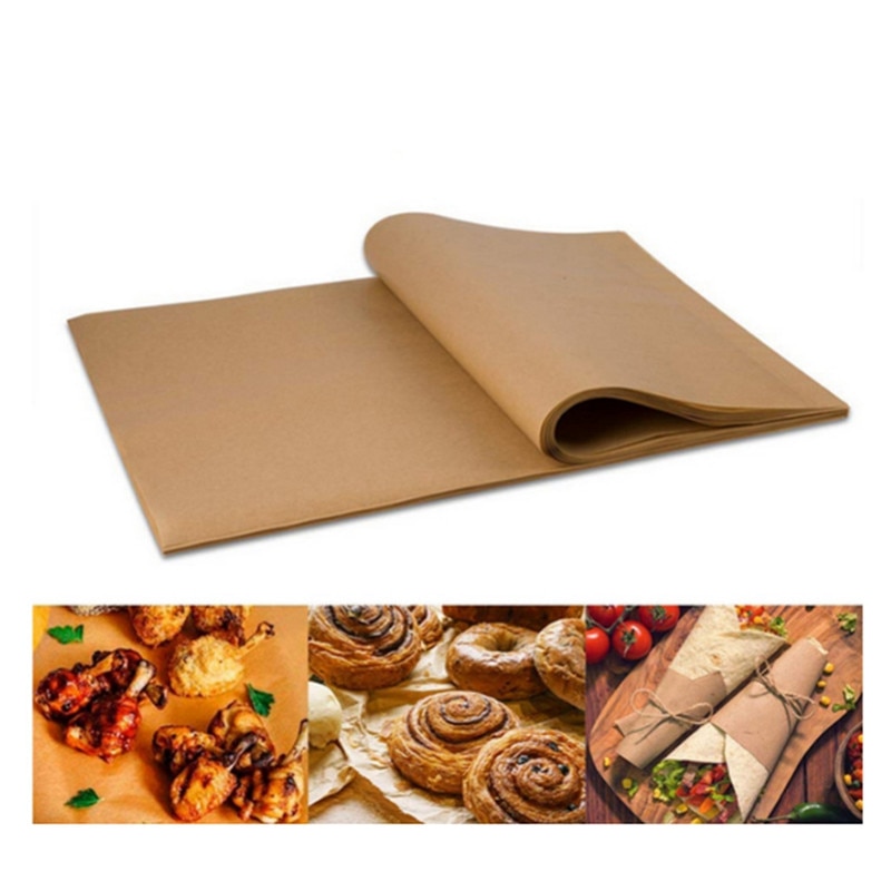 100Pcs Silicone Baking Sheets Papers Work Mat Oven Tray Liner Pastry Pizza Non Stick for Baking Grilling Bread Cup Cake
