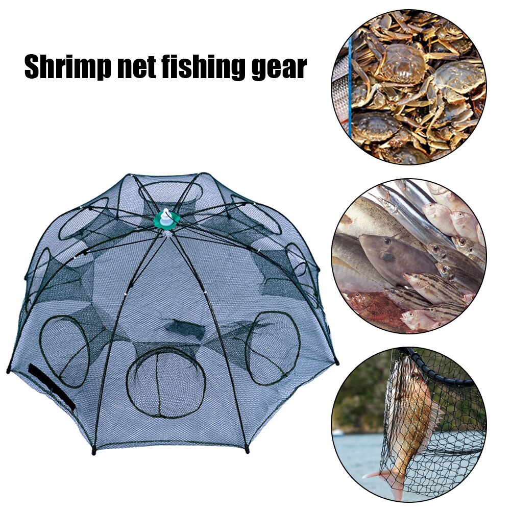 Rete Pesca Pieghevole 6 Camere – Trappola Per Granchi, Aragoste, Gamberi E Anguille, Facile Da Usare E Portatile