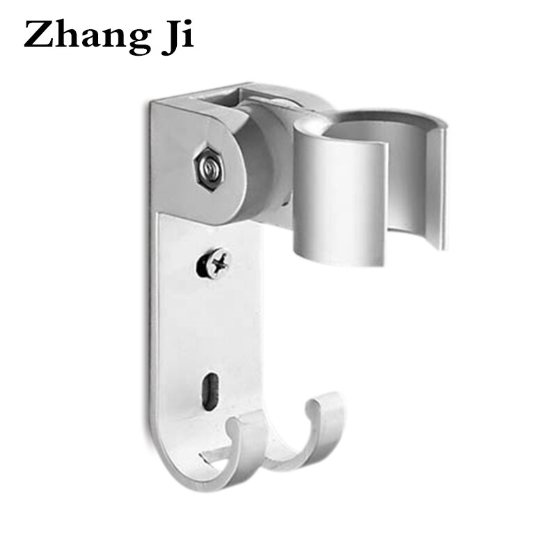 Zhangji Aluminium Verstelbare Douchekop Houder Badkamer Accessoires Metalen Douchekoppen Beugel Met Haak Douche Houder