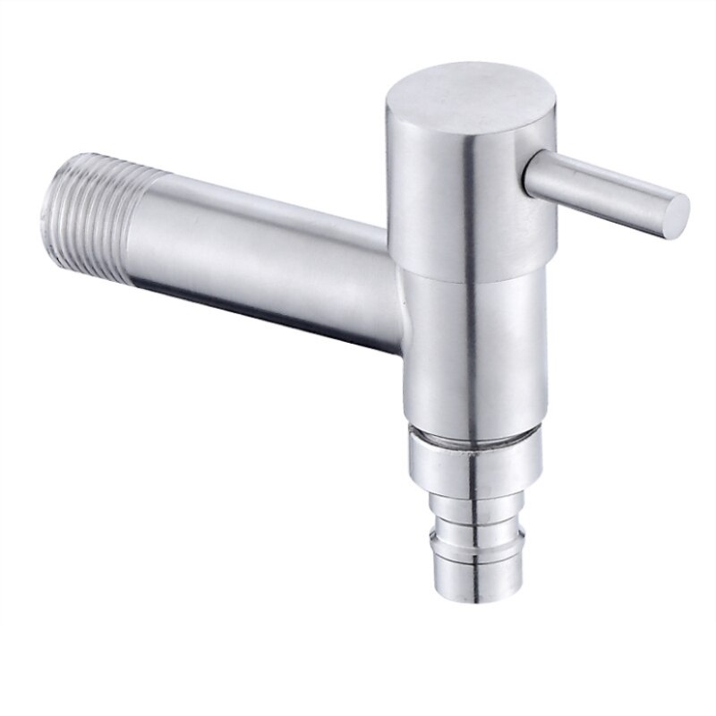 1 stück 304 Edelstahl Verlängern Bibcock Dekorative Außen Wasserhahn Garten Bibcock Hahn Bad Waschmaschine/mopp Wasserhahn: 6