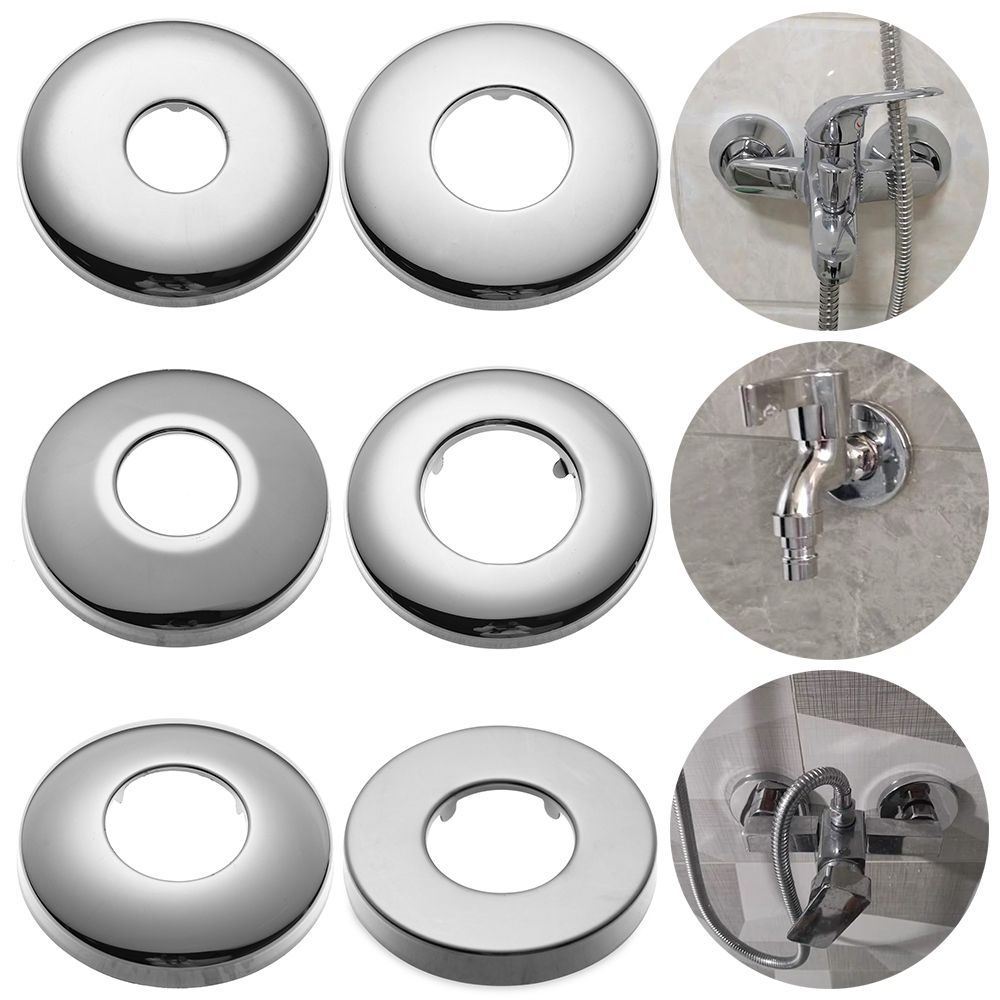 Useful Flange Cover Chrome Wall Flange Pipe Wall Covers Faucet Decor Faucet Accessories Faucet Decorative Cover