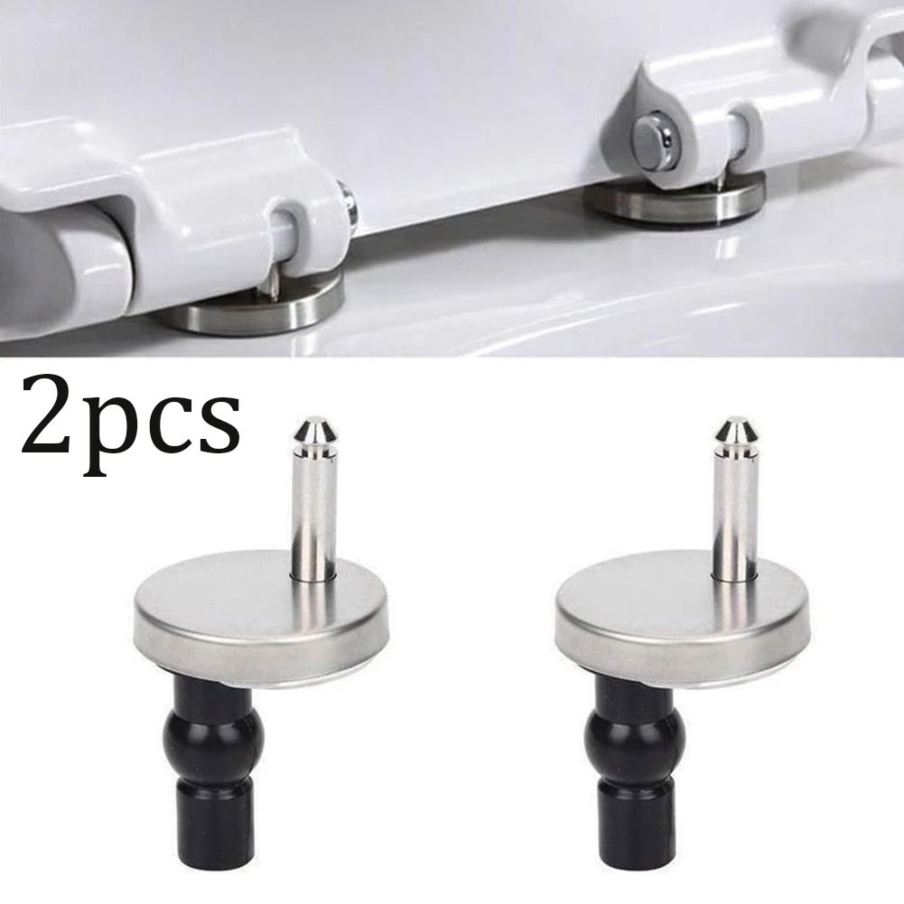 2 stks Toiletbrillen Top Fix Scharnier Toiletbril Scharnieren Soft Close Connector Release Quick Fitting Vervanging Schroef Pin Hardware