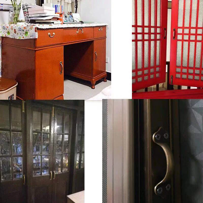 1pc vintage møbelhåndtak messing skaphåndtak og dørhåndtak antikk skap skuff kjøkken tre kassehåndtak