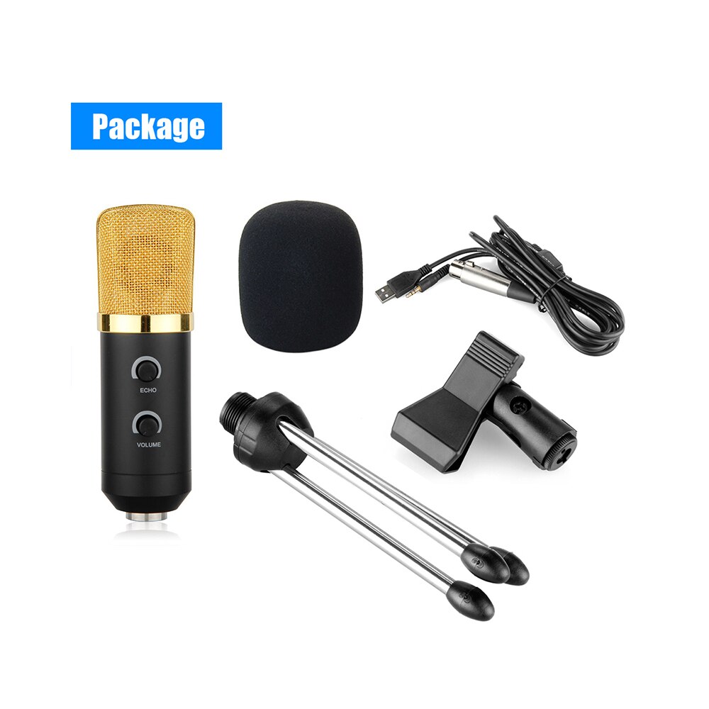 микрофон Studio Microphone USB Condenser Sound Recording Microphone with Cardioid Studio Recording Mic for Laptop