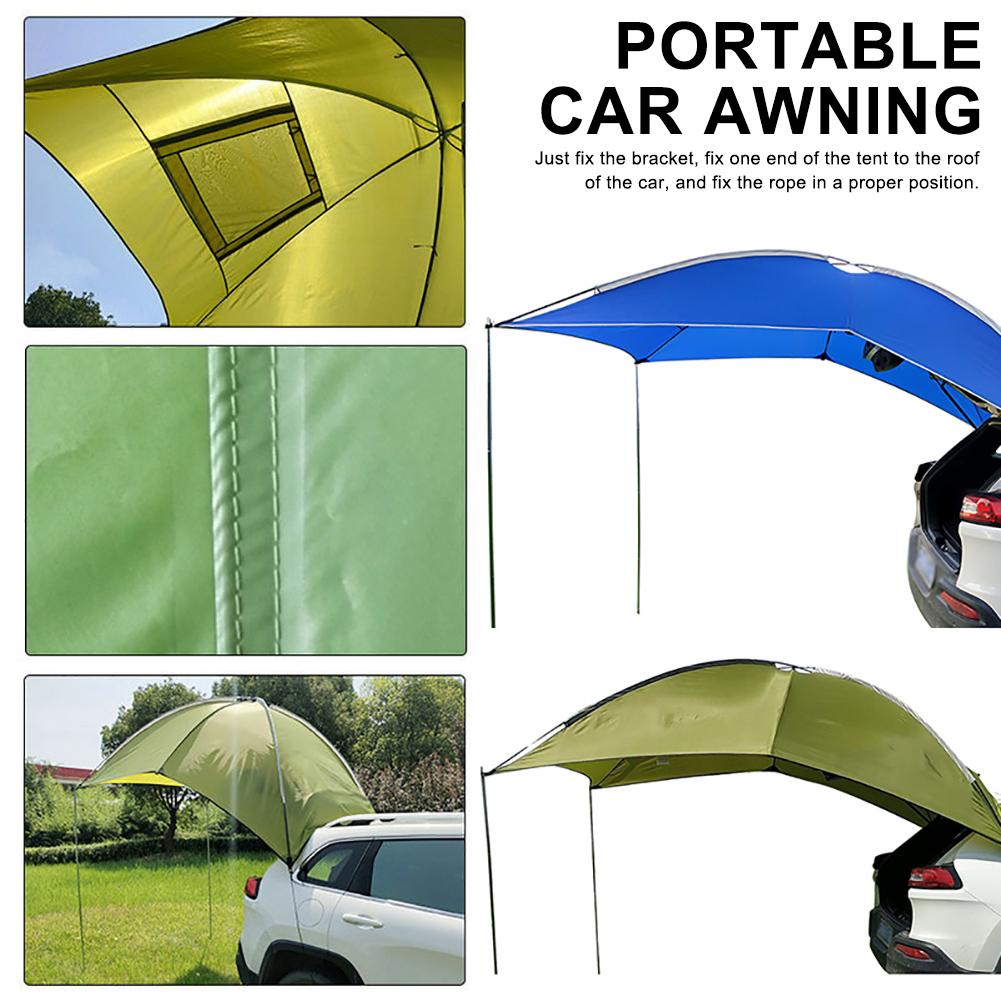 Auto Camping Zubehör Tragbare Markise/Baldachin/Sonne Schatten Mit Privatsphäbetreffend Zauberstab Für Auto/SUV/Strand Camping offroading Getriebe