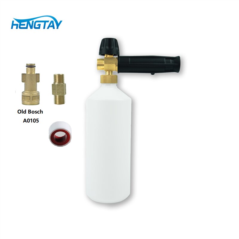 Adjustable Foam Cannon I Liter Bottle Snow Foam Lance with foam nozzle replacement Foam Blaster for Pressure Washer Gun: Old bosch