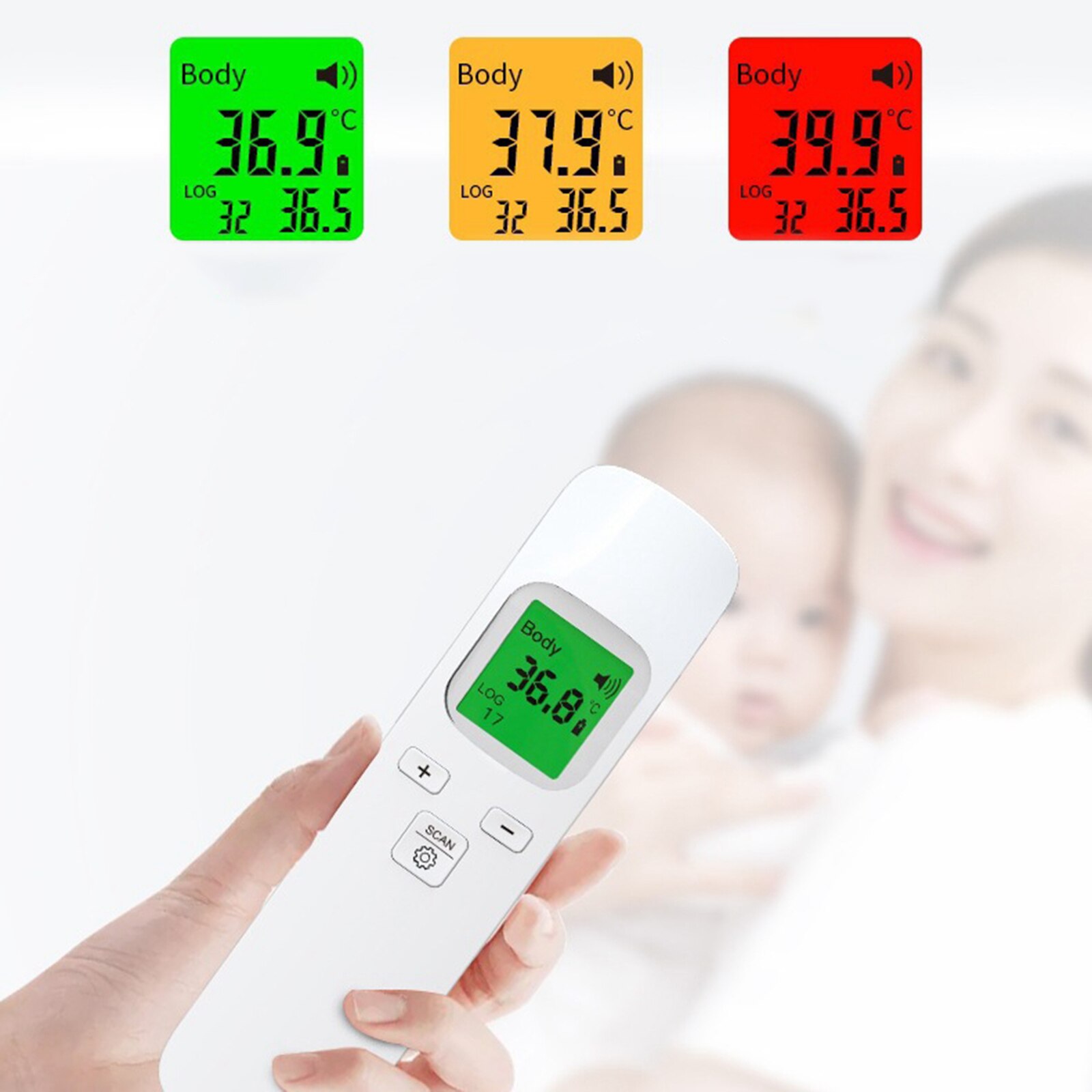 Portable Household Touchless Forehead Thermometer 1S ℃/℉ for Baby Adults