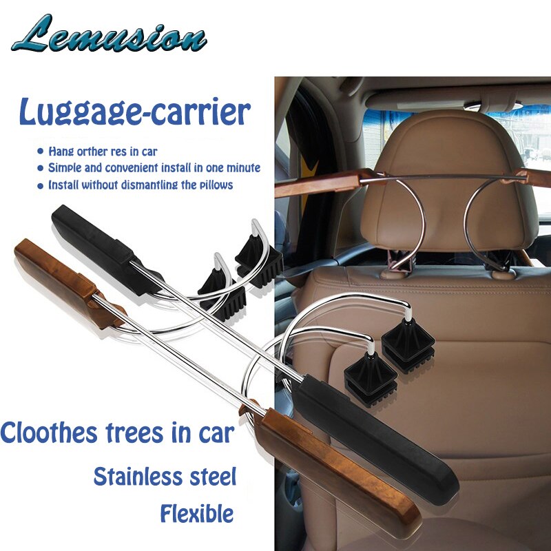 Accessoires de porte-vêtements de voiture en acier inoxydable cintre réglable pour Mercedes w204 w211 Mazda 3 6 cx-5 Suzuki swift sx4