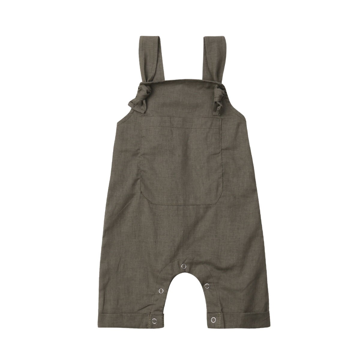 0-18 måneder nyfødte baby drenge piger kjoler bib bukser romper børn overalls tøj tøj: Grøn / 18m