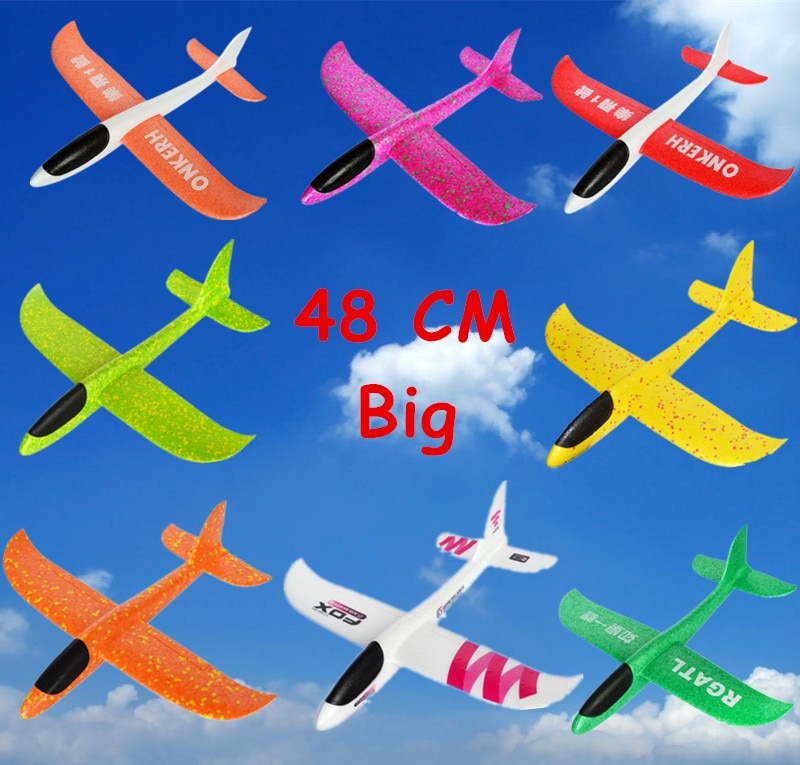 48Cm Grote Hand Launch Gooien Schuim Vliegtuig Epp Vliegtuig Model Glider Vliegtuig Vliegtuigen Model Outdoor Diy Educatief Speelgoed Voor kinderen