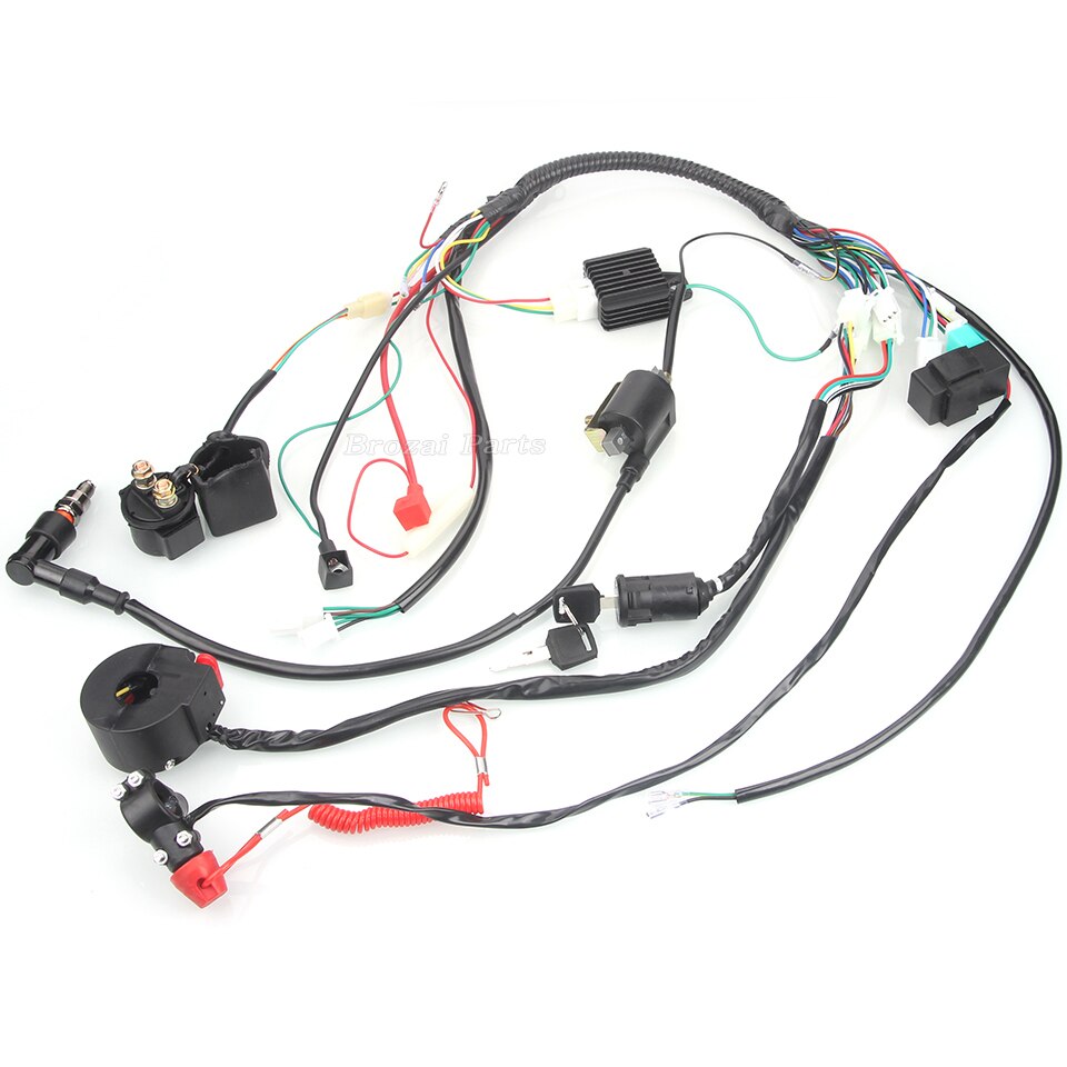 Complete Wiring Harness Loom Solenoid Coil Rectifi... – Grandado