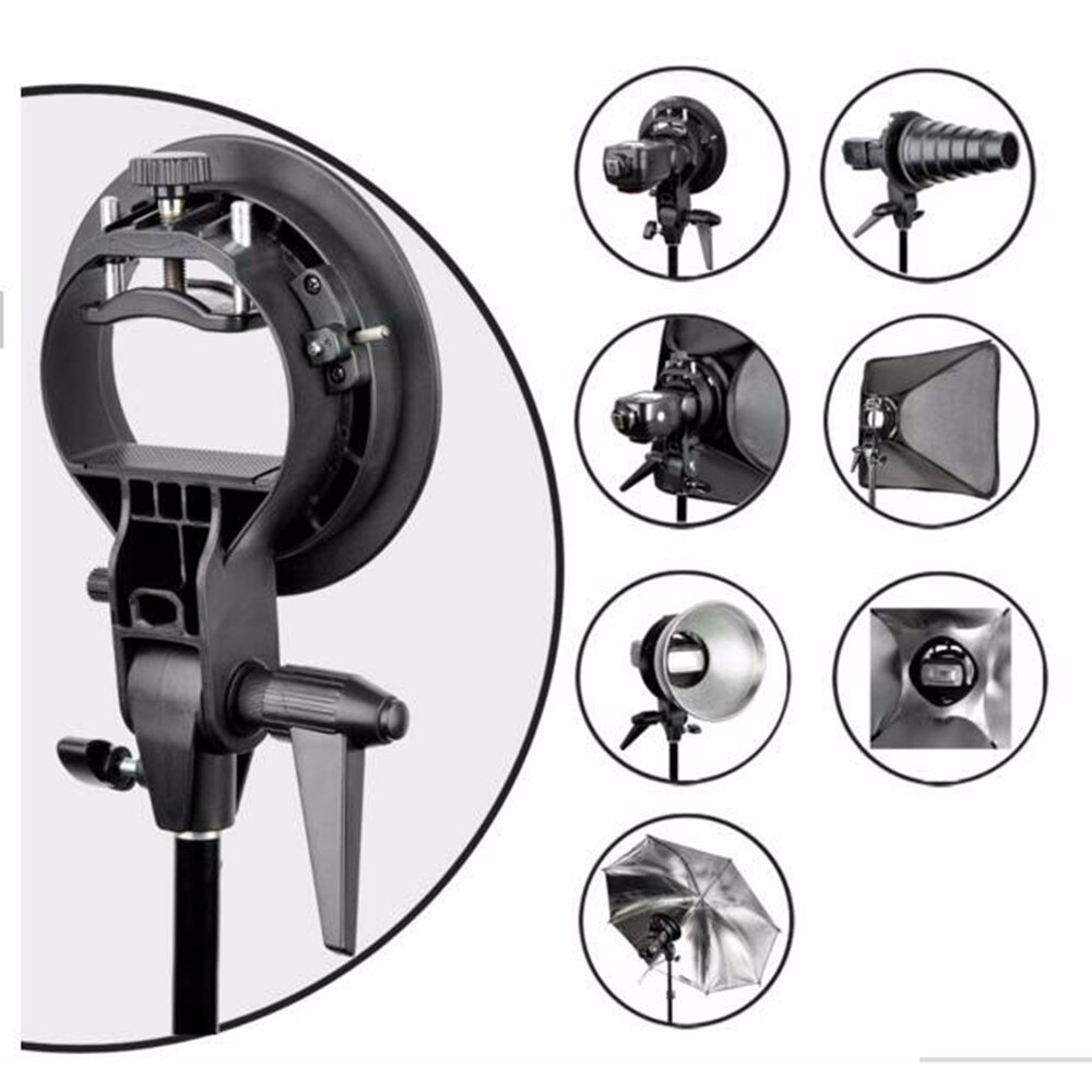 Soporte De Flash Godox S2 - Para V1, V860III, AD200, TT685, Compatible Con Accesorios Bowens, Compacto