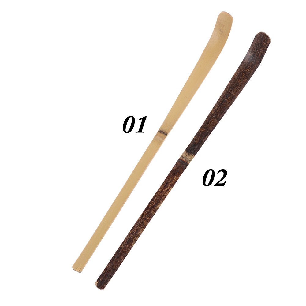 180*10*10mm træ teblad matcha sticks ske teware sort bambus køkkenredskab køkkenredskaber teware krydderi gadget