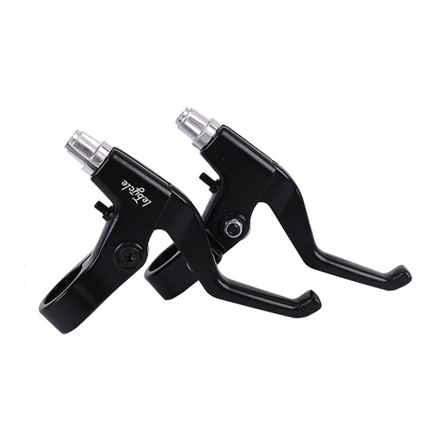 1 Pair Aluminum Alloy MTB Bicycle Road Bike Handle Hand Bar Brake Lever 22.2mm Ergonomic Brake Hand Bar 5 Colors: Black