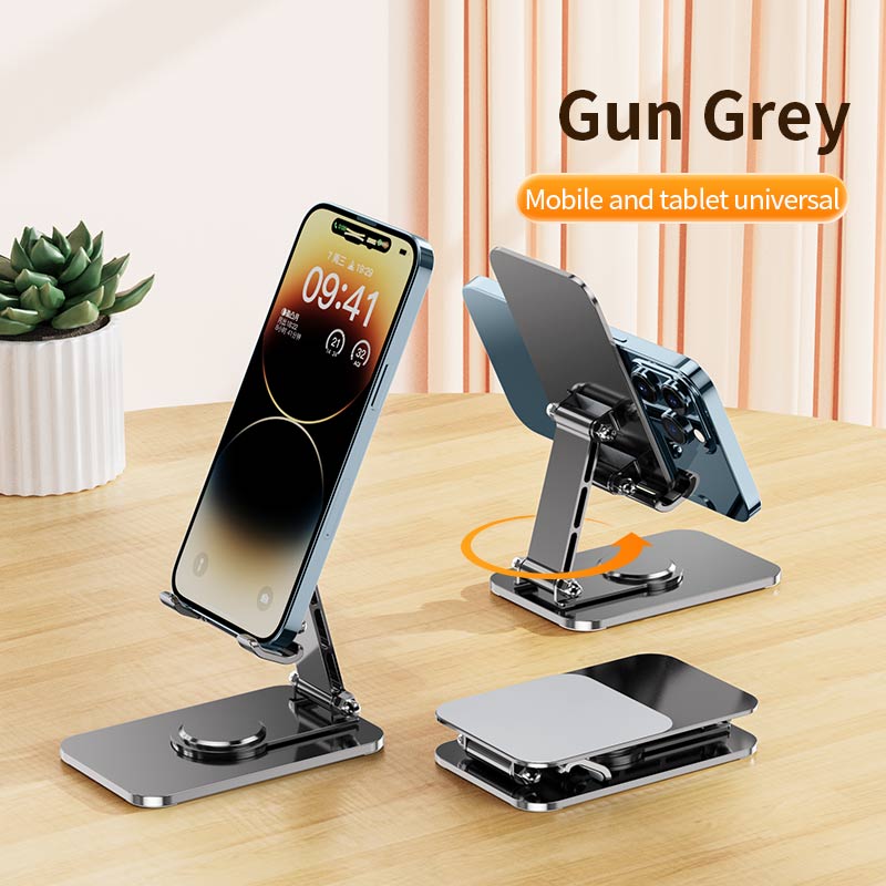 Universal Aluminum Alloy Portable Tablet Holder For iPad Adjustable Flexible Folding Lazy Desktop Live Mobile Phone Stand Mount: PURPLE