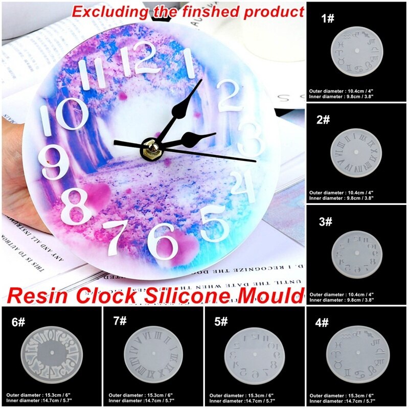 Siliconen Mal Klok Voor Sieraden Klok Hars Siliconen Mal Handgemaakte Tool Diy Epoxyhars Mallen Diy Accessoires