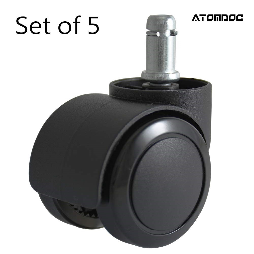 ATOMDOC 2" Office Chair Caster Wheel Universal 50KG Wheel Replacement Office Chair Swivel Rollers 50MM Wheels Furniture Hardware: Default Title