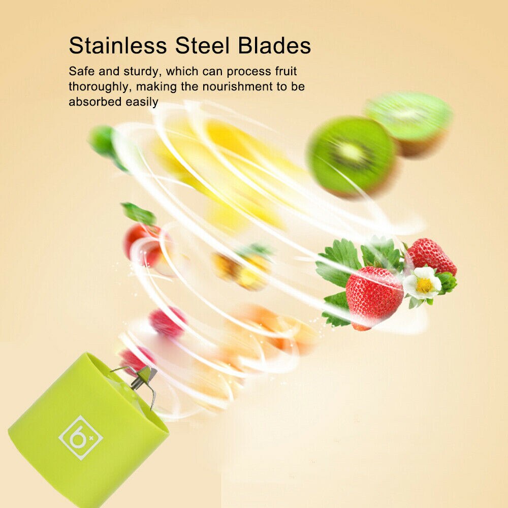 Portable Electric Fruit Juicer Blender Mini Smoothie Milkshake Maker Vegetable Squeezer Usb Fresh Juice Stirring Mixer Extractor