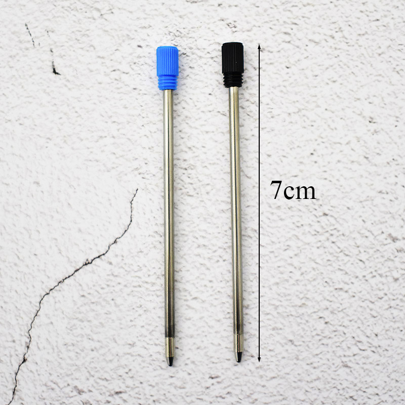 10 stk/parti 0.7mm metal kuglepen specielle genfyldninger til diamant krystal pen 7cm længde kontor skoleelever papirvarer