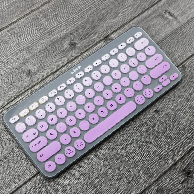 Protective Cover for Logitech K380 Wireless Keyboard Case Slim Thin in Korean / English US Soft Silicone Film Keyboard Cover