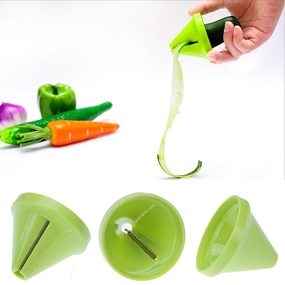 1 ud. Cortadora de zanahoria en espiral para frutas y vegetales, cortador en espiral de rábano y pepino, rebanadora espiralizer rallador, utensilios de cocina