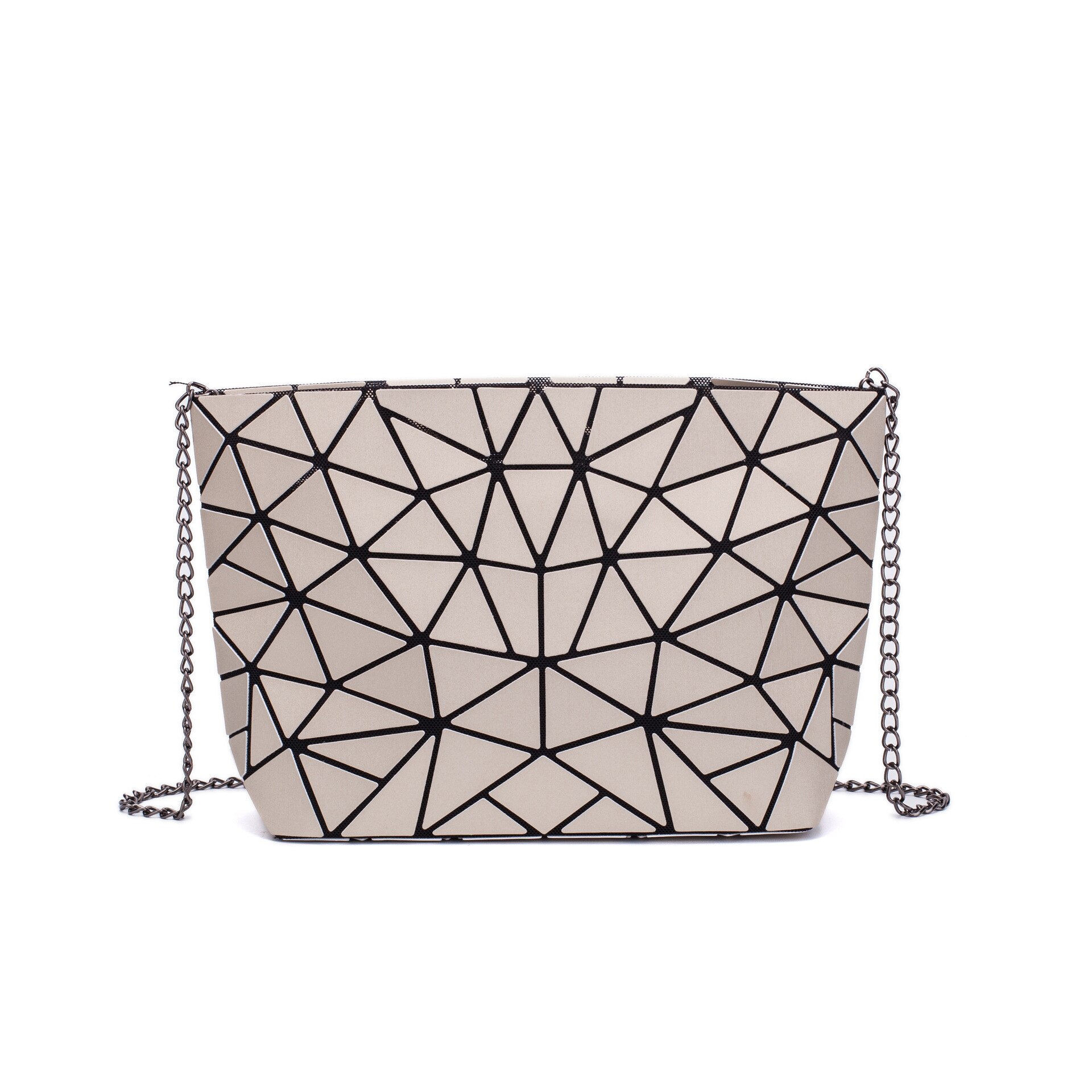 Frauen Kette Schulter Tasche für frauen Geometrische Messenger Taschen Einfachen Klapp Umhängetaschen Clutch abend tasche bolso