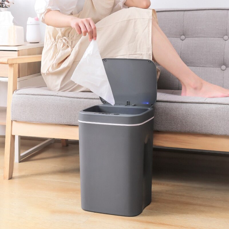 Poubelle intelligente automatique sans contact, poubelle à capteur automatique, poubelle à déchets électrique