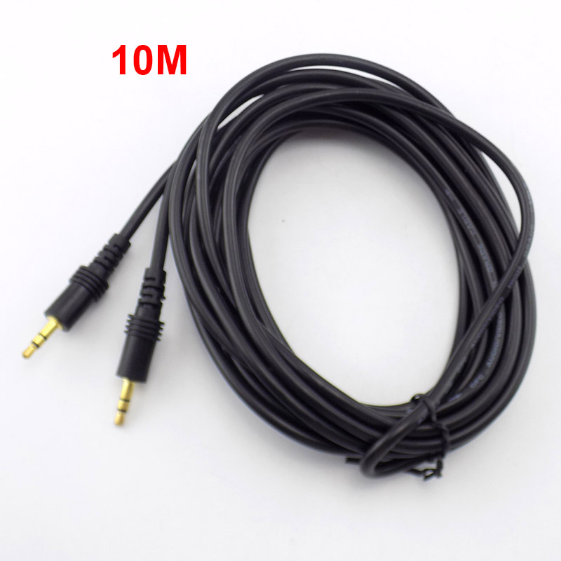 10M/15M/20M 3.5mm Male to Male Plug Audio Stereo Aux Extension Cable Jack Cord for TV Computer Laptop MP3/MP4 E3