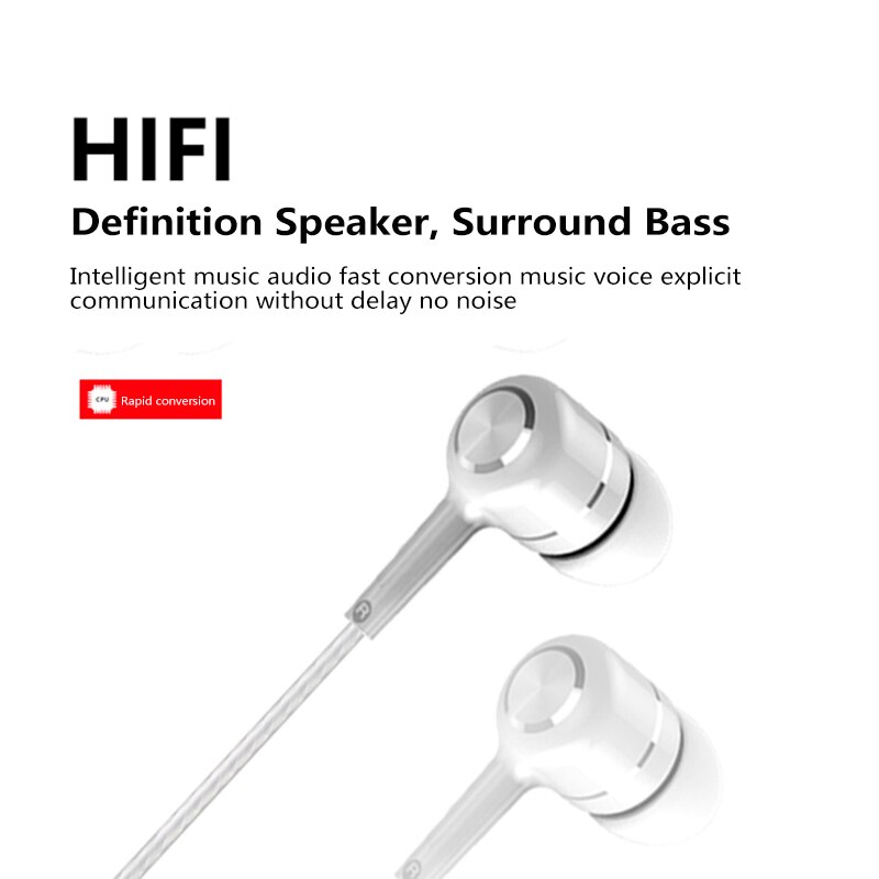 In-Ear Wired Oortelefoon Sport In Ear Headset Muziek Oordopjes Bass Wired Fone Voor Samsang Xiaomi Huawei 3.5 Plug Telefoon