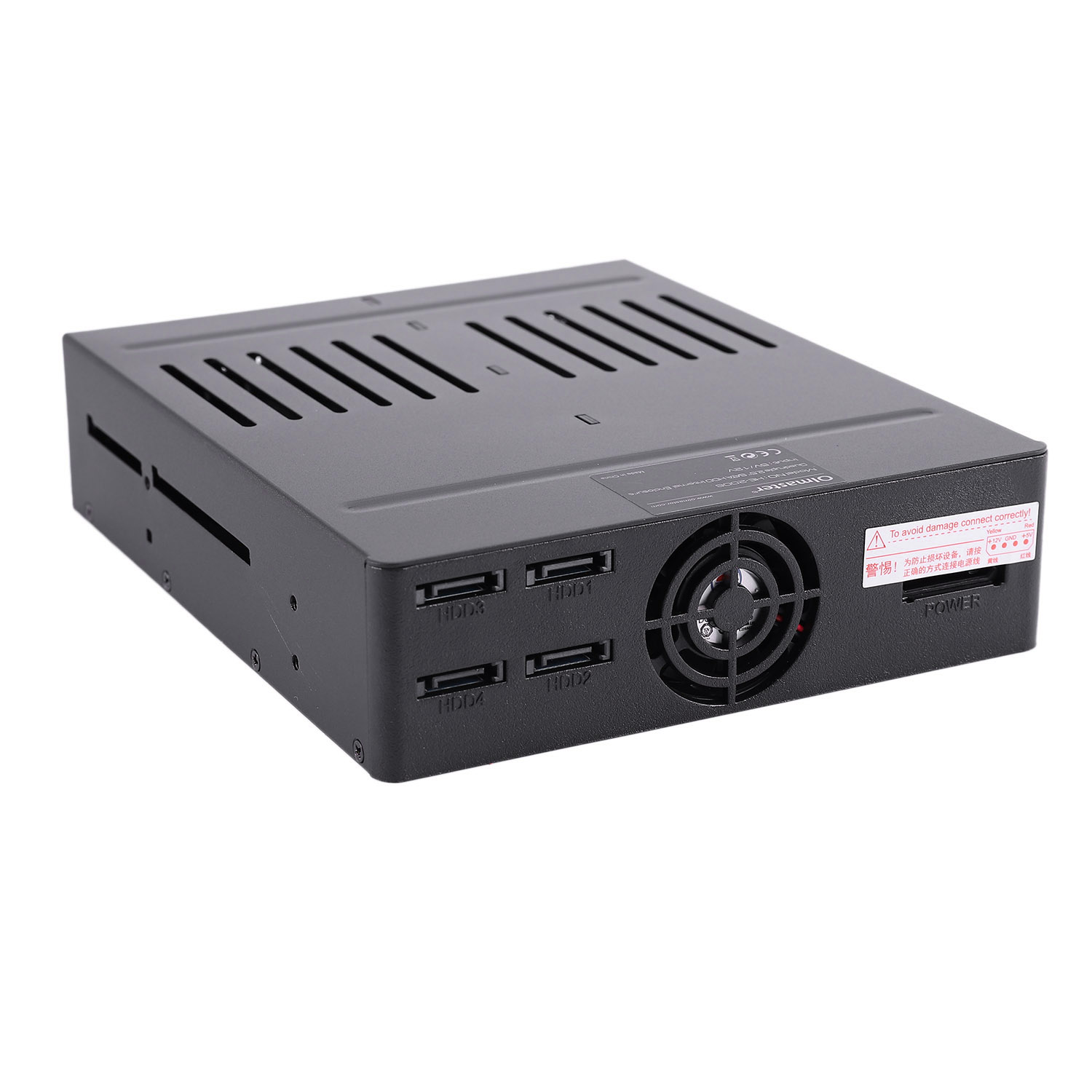 Oimaster He-2006 Rack interno Sata a 4 slot custodia per disco rigido da 2.5 pollici Rack Mobile interno con indicatore Led ventola integrata