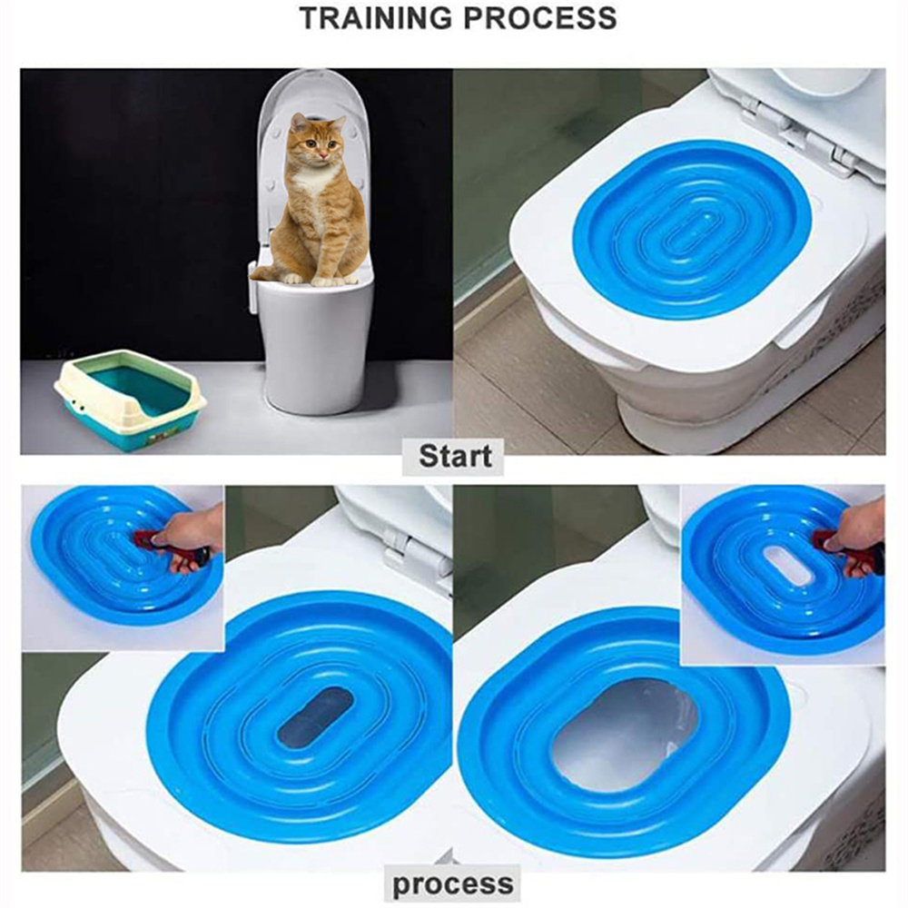Cat Toilet Training kit Dog cat Toilet Trainer Plastic pet Toilet Cleaning Convenient pet Toilet seat.