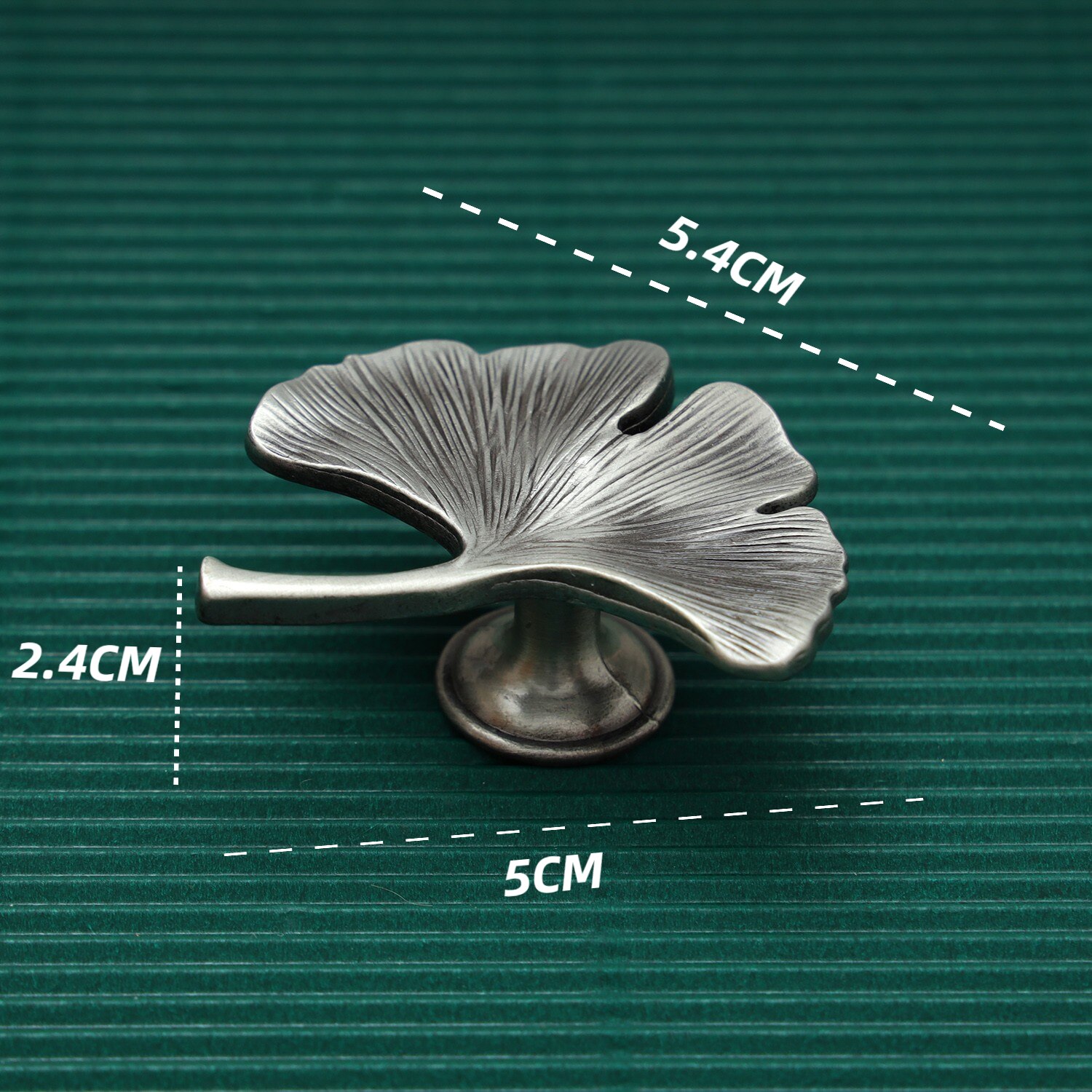 Lèvent de commode en cuivre en forme de Ginkgo, boutons de garde-robe Foy pour armoires et portes de proximité, documents de meubles: WHITE