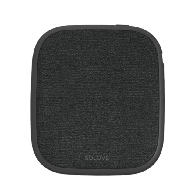 SOLOVE 10000 mAh QI Wireless Dual USB Power Bank Quick Charge for Huawei Samsung iPhone X XR XS MAX 8 Plus: Black