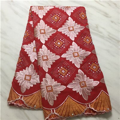 Tissus en dentelle suisse, tissus en coton africain, tissus en dentelle voile de suisse, broderie de , en suisse, style dubaï, 5yards: 6