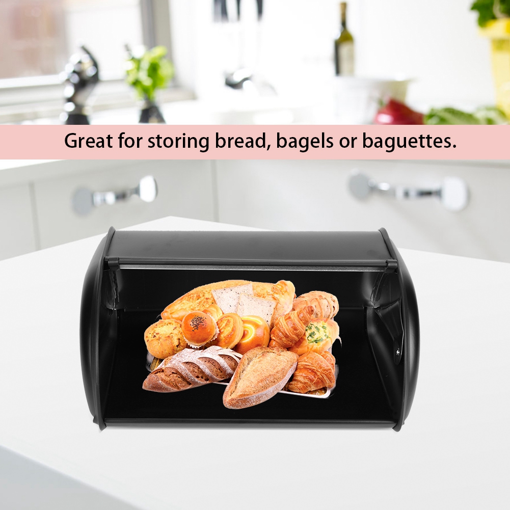 Broodtrommel Broodhouder Brood Opbergdoos Grote Capaciteit Roestvrijstalen Brooddoos Houder Bak Container Keuken Opslag Organizer