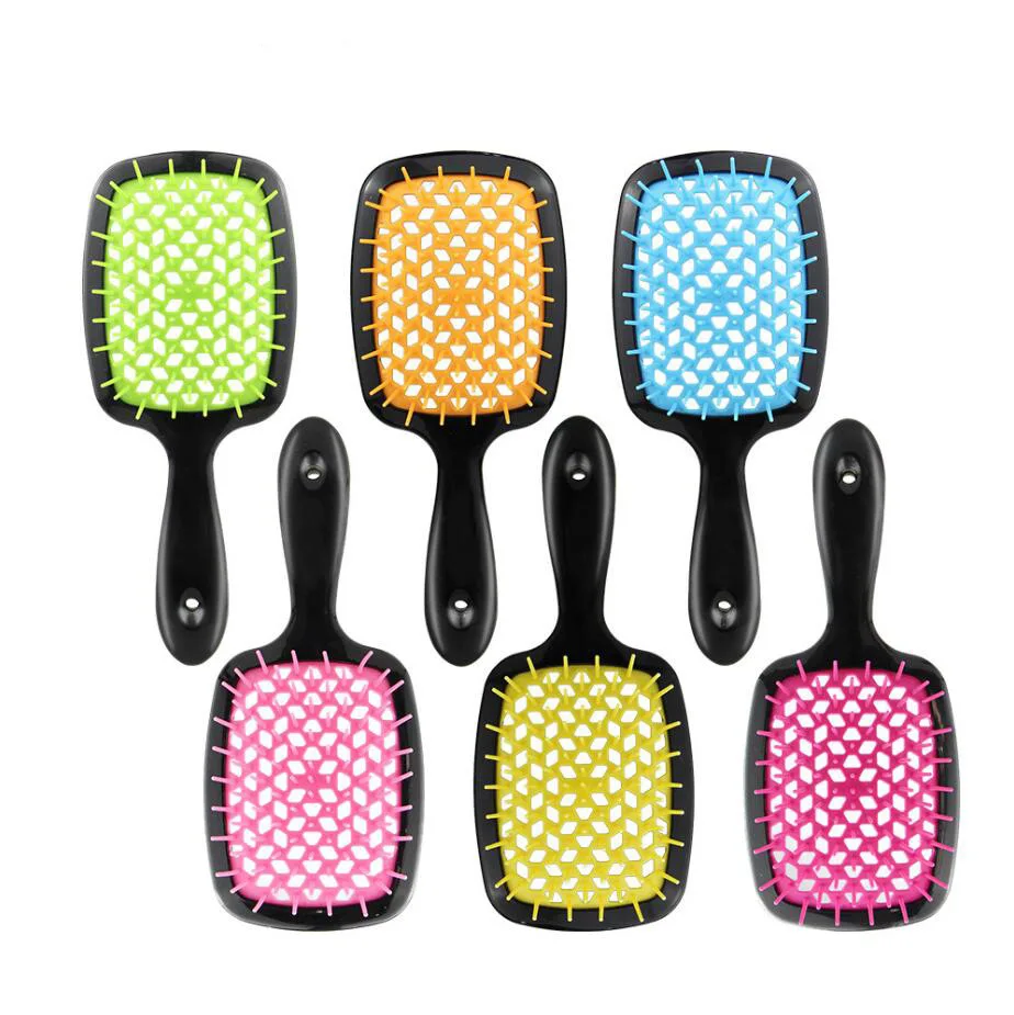 Detangling Brush Massage Combs Hollow Out Wet Curly Hair Brushes Tail Comb Set Edge Hair Brush Curly Hair Brush для волосся