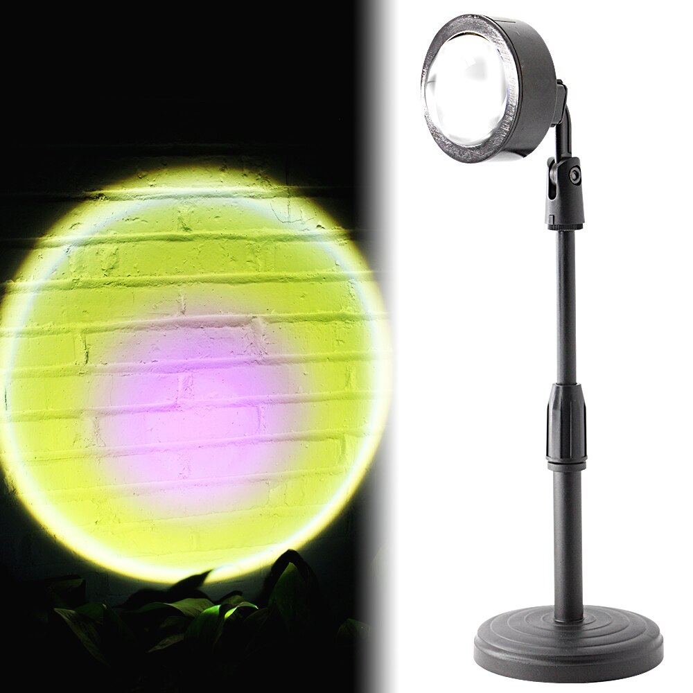 LED Rainbow Projection Lamp Sunset Lamp Bedroom Decoration Lighting Moon Lamp Night Lamp Jesus Red Projector USB