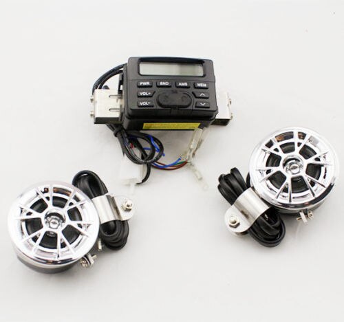 Nowy motocykl wodoodporny dźwięk nagłośnienie funkcja radia FM zegar głośniki MP3 kawiarnia biegacz Bobber Atv skuter Offroad