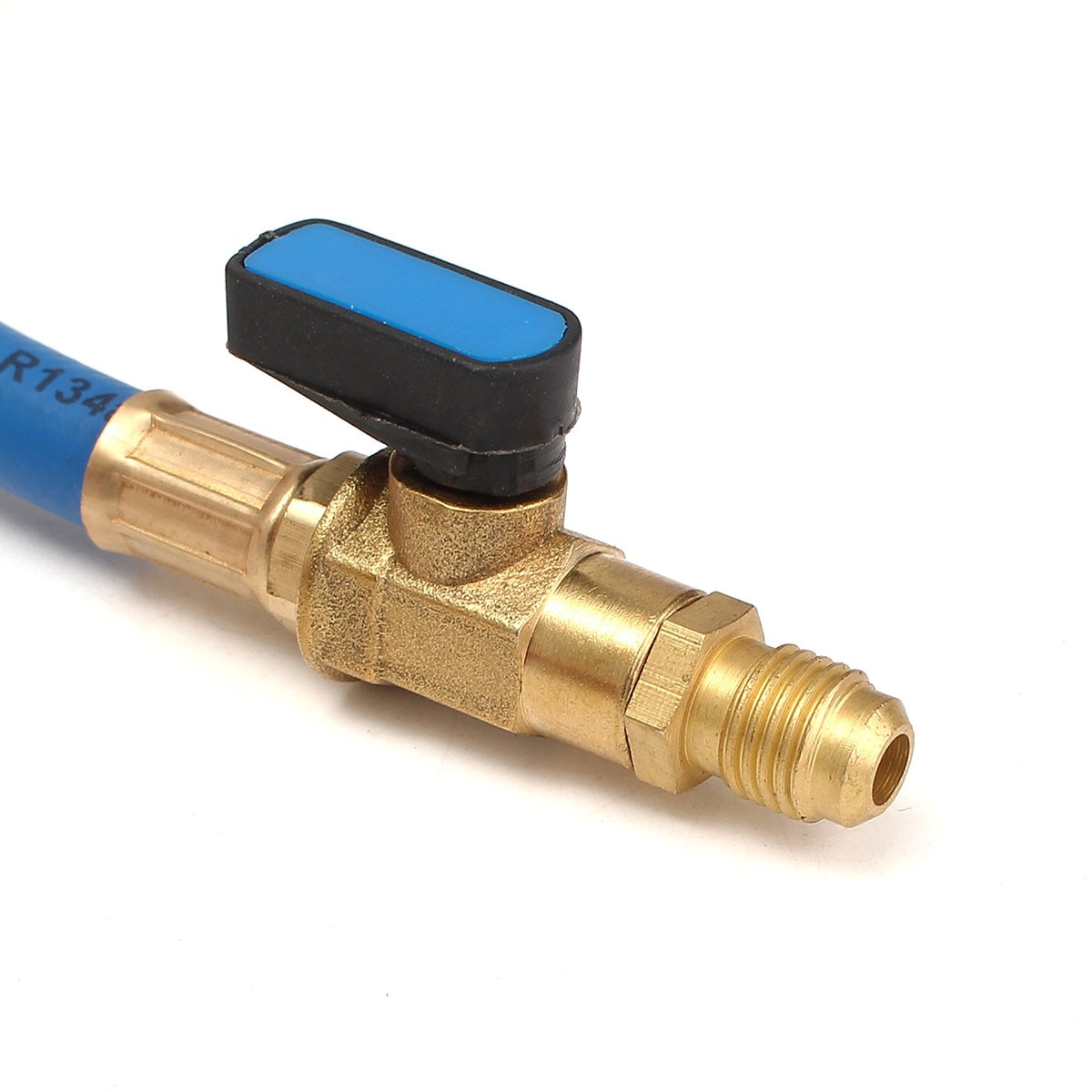 Car AC Refrigerant R134a Charging Hose HVAC 600PSI 60" 1/4" SAE W/Shut Valve Car Air Condition Charging Hose for R12 R410a R134a