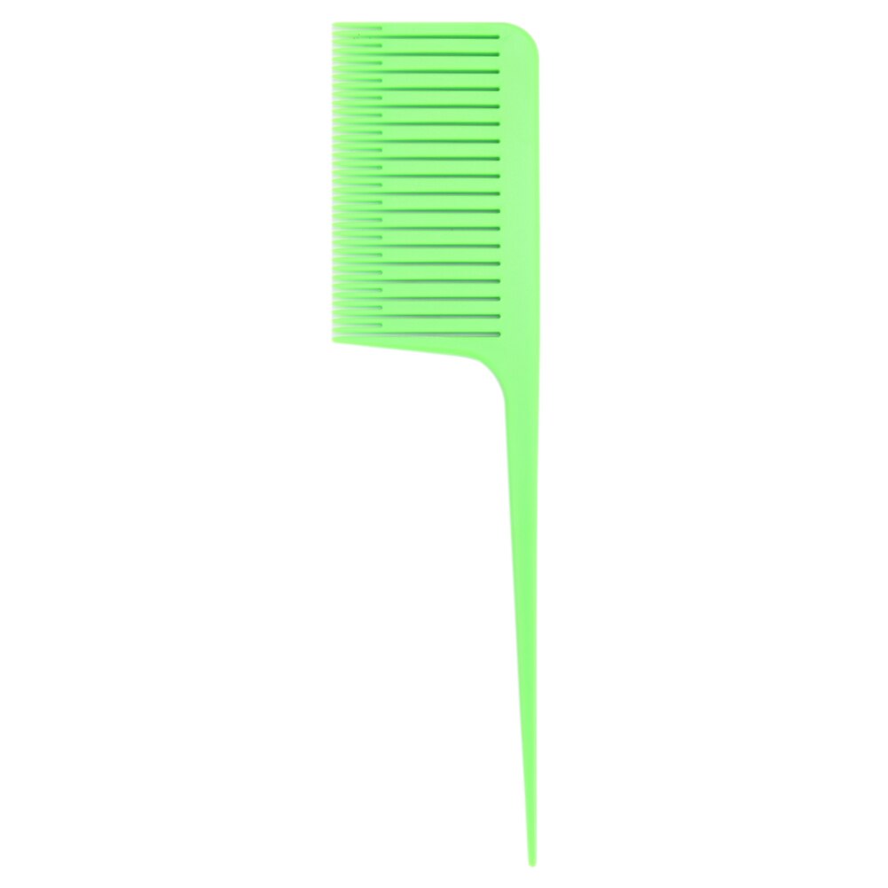 Hair Hairstyle Styling Tool Plastic One-Way Hair Dyeing Tail Comb Hairdressing Highlighting Sectioning Brush hair Accessories: Green