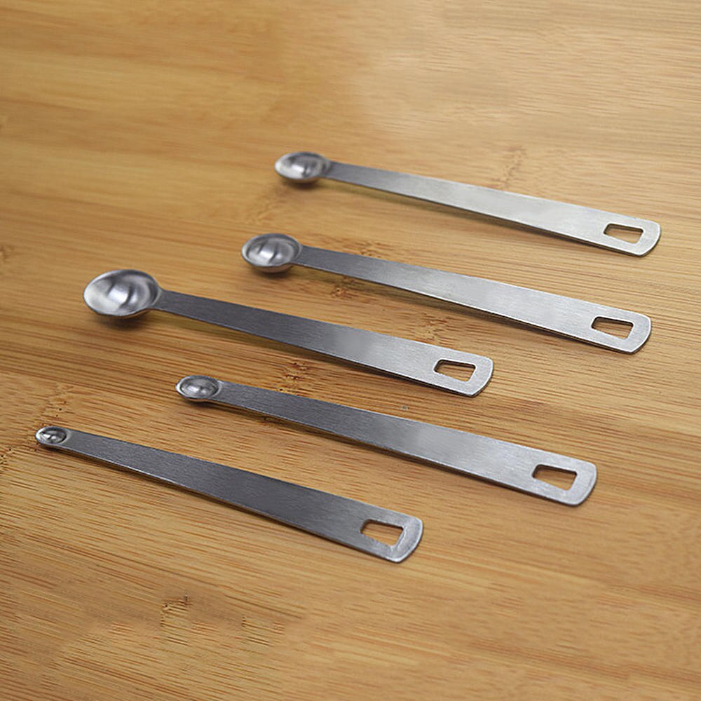 5 pièces Mini Norpro 18/10 en acier inoxydable Smidgen Dash cuillères à mesurer ensemble de pincement cuillère à mesurer fournitures de cuisine