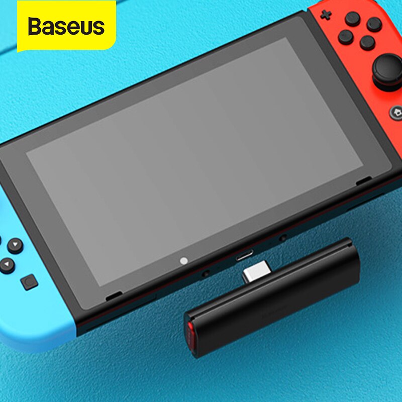 Baseus Draadloze Bluetooth Zender V5.0 Ontvanger Voor Nintendo Switch 18W Snelle Lading Lage Latency Type-C Usb Draadloze adapter