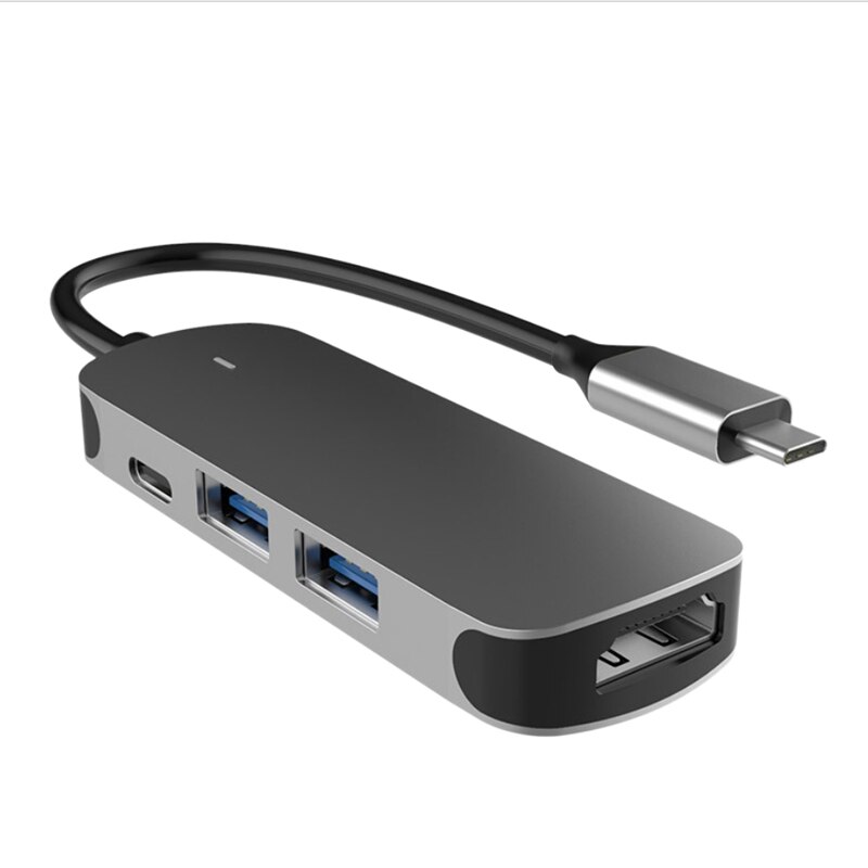 Type-C to HDMI / PD Expansion Dock 4-In-1 Multifunction Converter Type Chub Docking Station