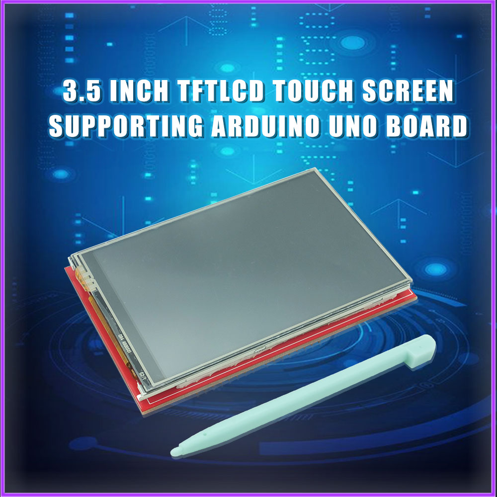 Écran LCD TFT 3.5 pouces, pour Arduino UNO R3, carte et support mega 2.4, avec stylo tactile gif